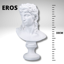 Escultura Deuses da Mitologia Grega e Romana - Peça de Gesso Decoração - Busto de David, Artemis, Eros, Proserpina 33cm