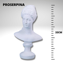 Escultura Deuses da Mitologia Grega e Romana - Peça de Gesso Decoração - Busto de David, Artemis, Eros, Proserpina 33cm