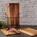 Kit 3 Tábuas para Corte de Carnes Legumes com Suporte Para Dia a Dia Pratico e Compacto - Stolf