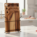 Kit 3 Tábuas de Corte para Carnes, Legumes e Alimentos com Suporte Organizador Compacto – Stolf