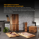 Kit 3 Tábuas para Corte de Carnes Legumes com Suporte Para Dia a Dia Pratico e Compacto - Stolf