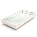 Bandeja Espelhada Flutuante Decorativa Premium 50x30 cm para Lavabo, Aparador e Mesa | Viva Ordem