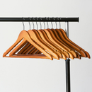 Kit 10 Cabides Para Roupas Madeira Cabides Organizador Closet Calças Camisas Saias Atacado Premium