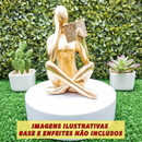 Estátua Figura Pensador Estudando Enfeite Decorativo Casa Estatueta Reflexão Mesa Escritório Decoração Luxo