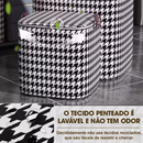 HOMING Caxia De Armazenagem 180L Grande 2 Pega Fecho Duplo Para Edredom Roupa Cobertor