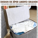 HOMING Caxia De Armazenagem 180L Grande 2 Pega Fecho Duplo Para Edredom Roupa Cobertor