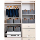 KIT 2/4/6/8 Cesto Organizador de Guarda Roupas Reforçado Caixa para Armazenar Multiuso Rígido