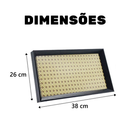 Bandeja Decorativa Organizadora Viva Ordem – Palha Indiana com Vidro
