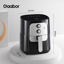 Air Fryer Gaabor 5,5L Sem Óleo 1400W – Fritadeira Elétrica Jumbo Family Vintage com Tecnologia Cyclone Air | 127V ou 220V