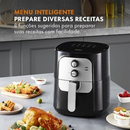 Air Fryer Gaabor 5,5L Sem Óleo 1400W – Fritadeira Elétrica Jumbo Family Vintage com Tecnologia Cyclone Air | 127V ou 220V