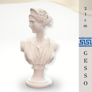 Escultura Deuses da Mitologia Grega e Romana - Peça de Gesso Decoração - Busto de David, Artemis, Eros, Proserpina 33cm