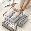 KIT 6 Organizador De Gaveta Sutiã Peças íntimas Meias Calçinhas Organicador Dobrável