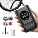 Compressor de Ar Portátil 4 em 1 com Power Bank 8000mAh | Calibrador Digital para Pneus e Auxiliar de Partida Automotiva