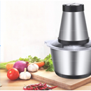 Picador Elétrico de Alimentos 2L ou 3L em Aço Inox 300W – Processador para Carne, Legumes, Alho e Temperos | 110V ou 220V