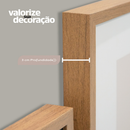 Quadro Decorativo Gigante Moldura 80x120 Cm Luxuoso Ginkgo