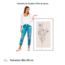 Quadro Decorativo Gigante Moldura 80x120 Cm Luxuoso Ginkgo