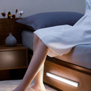 Lâmpada noturna LED com sensor sem fio USB recarregável cozinha guarda-roupa