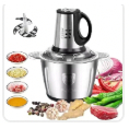 Picador Elétrico de Alimentos 2L ou 3L em Aço Inox 300W – Processador para Carne, Legumes, Alho e Temperos | 110V ou 220V