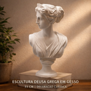 Escultura Deuses da Mitologia Grega e Romana - Peça de Gesso Decoração - Busto de David, Artemis, Eros, Proserpina 33cm
