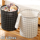Cesto de Roupa Suja Dobrável 40L – Organizador Multiuso