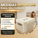 Kit 5 Caixas Organizadoras com Tampa 2L 4,5L 17L Empilhável Armário Quarto Escritório Multiuso