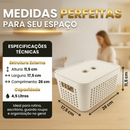 Kit 5 Caixas Organizadoras com Tampa 2L 4,5L 17L Empilhável Armário Quarto Escritório Multiuso