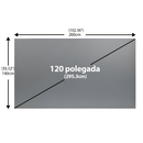 TASSOS Tela De Projeção 84/100/120 Polegadas 4K Full HD 16:9 Cinza Anti-luz,lavável e portátil