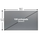 TASSOS Tela De Projeção 84/100/120 Polegadas 4K Full HD 16:9 Cinza Anti-luz,lavável e portátil