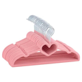 Kit 25 Cabides Infantis Antideslizantes de Veludo Ultrafinos