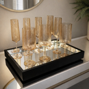 Bandeja Espelhada Flutuante Decorativa Mesa Bar Aparado 50X30CM Primium