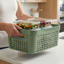 Kit 5 Caixas Organizadoras com Tampa 2L 4,5L 17L Empilhável Armário Quarto Escritório Multiuso