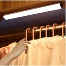 Lâmpada noturna LED com sensor sem fio USB recarregável cozinha guarda-roupa