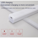 Lâmpada noturna LED com sensor sem fio USB recarregável cozinha guarda-roupa