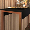 Aparador midas Buffet Multiuso Moderno Cantinho do Café Sala Cozinha Recepção Balcão Wood 90x30