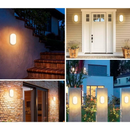 Luminária Arandela Tartaruga LED 20W Bivolt | Preto ou Branco | Luz Branca ou Luz Quente | A Prova D'Água