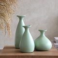 Trio de Vasos Decorativos em Cerâmica Moderno Sala
