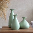 Trio de Vasos Decorativos em Cerâmica Moderno Sala