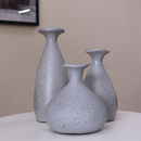 Trio de Vasos Decorativos em Cerâmica Moderno Sala
