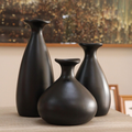 Trio de Vasos Decorativos em Cerâmica Moderno Sala