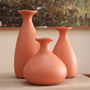 Trio de Vasos Decorativos em Cerâmica Moderno Sala