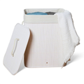 Cesto de Roupa Suja de Bambu 50L com Tampa e Alças | Organizador Viva Ordem