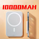 Carregador Portátil MagSafe para iPhone | Power Bank Magnético Sem Fio