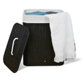 Cesto de Roupa Suja de Bambu 50L com Tampa e Alças | Organizador Viva Ordem