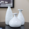 Trio de Vasos Decorativos em Cerâmica Moderno Sala