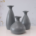 Trio de Vasos Decorativos em Cerâmica Moderno Sala