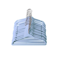 Kit 25 Cabides Infantis Antideslizantes de Veludo Ultrafinos