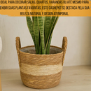 Cesto De Palha Cachepot Decoração Chic Boho Rustico Moderno
