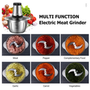 3L/2L Picador Processador de Alimentos Elétrico Moedor De Carne Legumes 110V/220V Prático