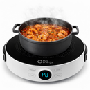 Fogão Cooktop 1 Boca Indução Portátil 2000W Bivolt Sou Energy - Fogão Elétrico Mesa Digital e Timer