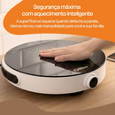 Fogão Cooktop 1 Boca Indução Portátil 2000W Bivolt Sou Energy - Fogão Elétrico Mesa Digital e Timer